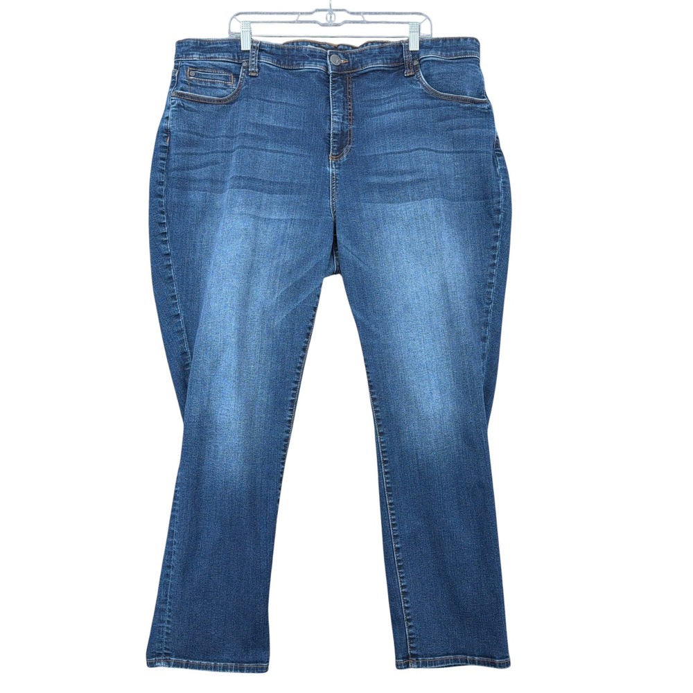 Kut from the Kloth Catherine Boyfriend Jeans Blue Medium Wash Plus Size 22W